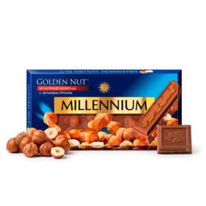 Молочний шоколад з цільним фундуком 100г Millennium