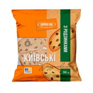 Сухарі Kиївські з родзинками 260г Київхліб