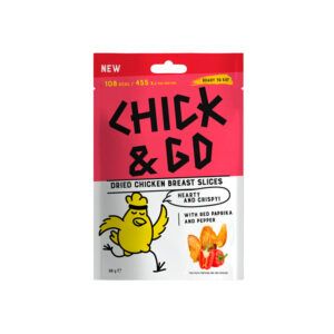 Сушені курячі чіпси з паприкою та перцем 30г Chick&Go