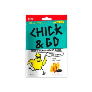 Сушені курячі чіпси в соєвому соусі 30г Chick&Go