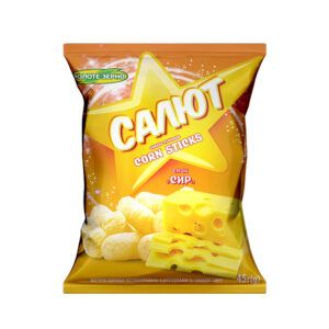 Кукурудзяні палички зі смаком сиру 45г Салют
