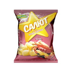 Кукурудзяні палички зі смаком краба 45г Салют
