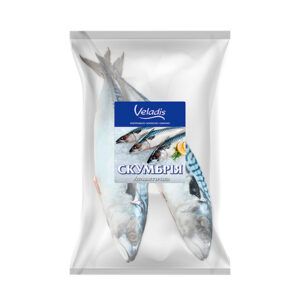 Скумбрія неочищена 1кг Veladis