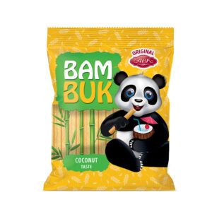 Трубочки зі смаком кокосу 160г BAMBUK АВК