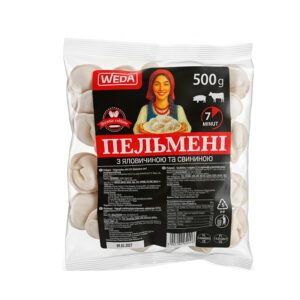 Пельмені зі свининою та яловичиною 500г WEDA