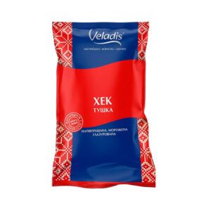 Хек тушка морожена напівпатрана 1кг Veladis