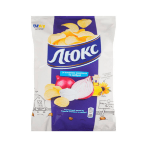 Чіпси Люкс Сметана-цибуля 125g LUX