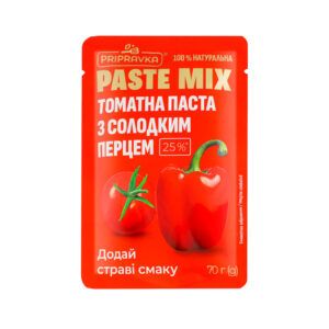Томатна паста з паприкою 25% 70г Pripravka