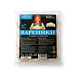Вареники з сиром та ваніллю 400г WEDA